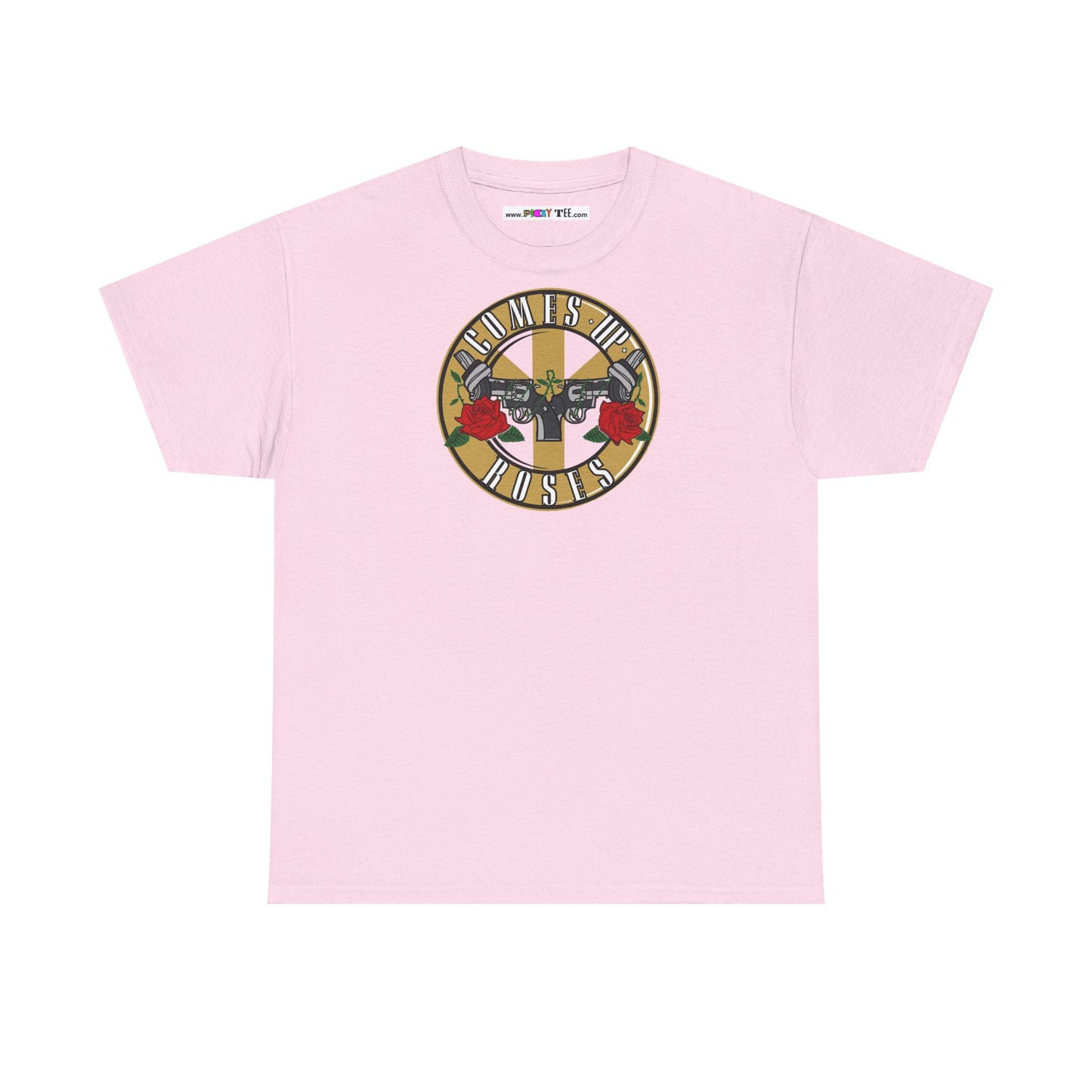 COMES UP ROSES Unisex Heavy Cotton Tee