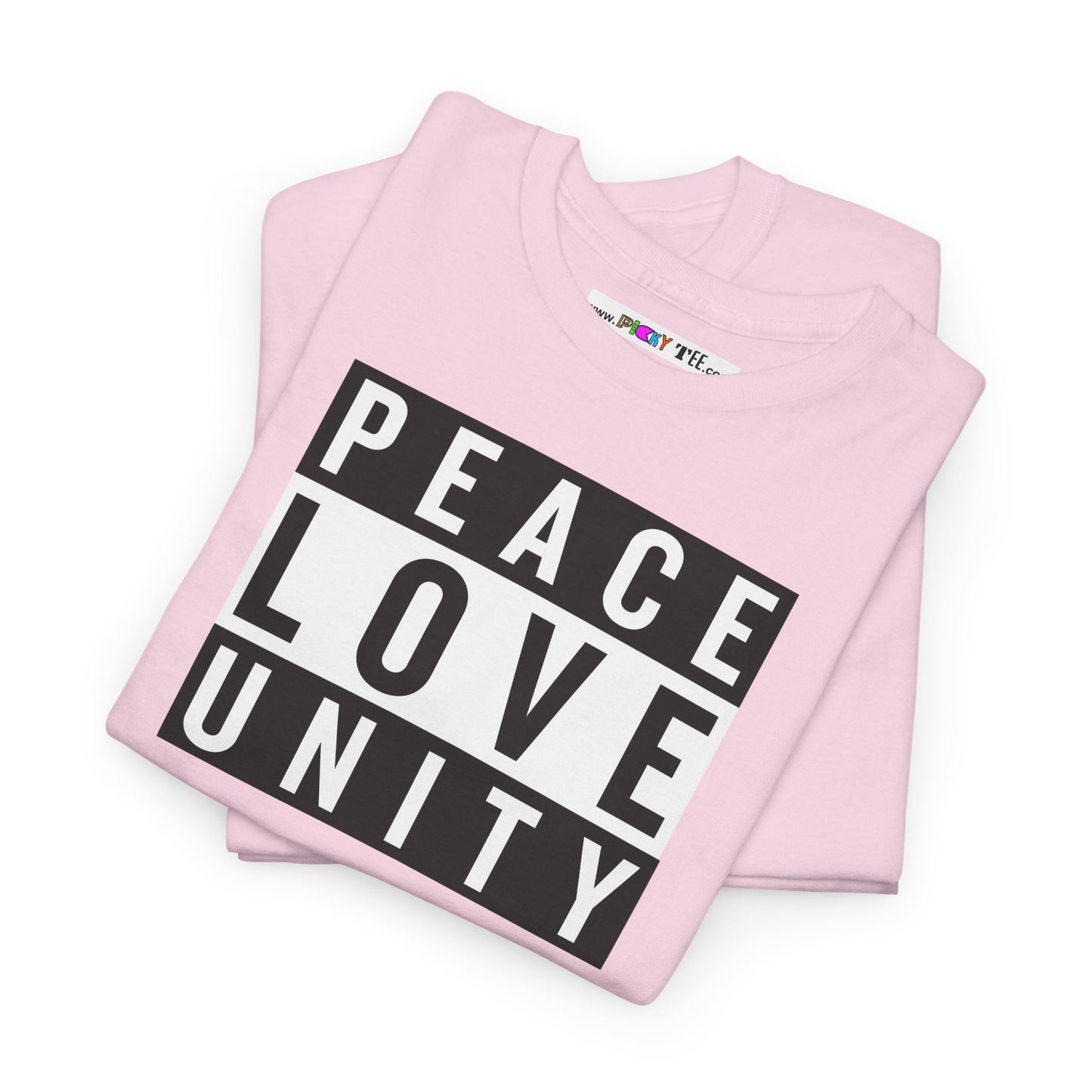 PEACELOVEUNITY Unisex Heavy Cotton Tee