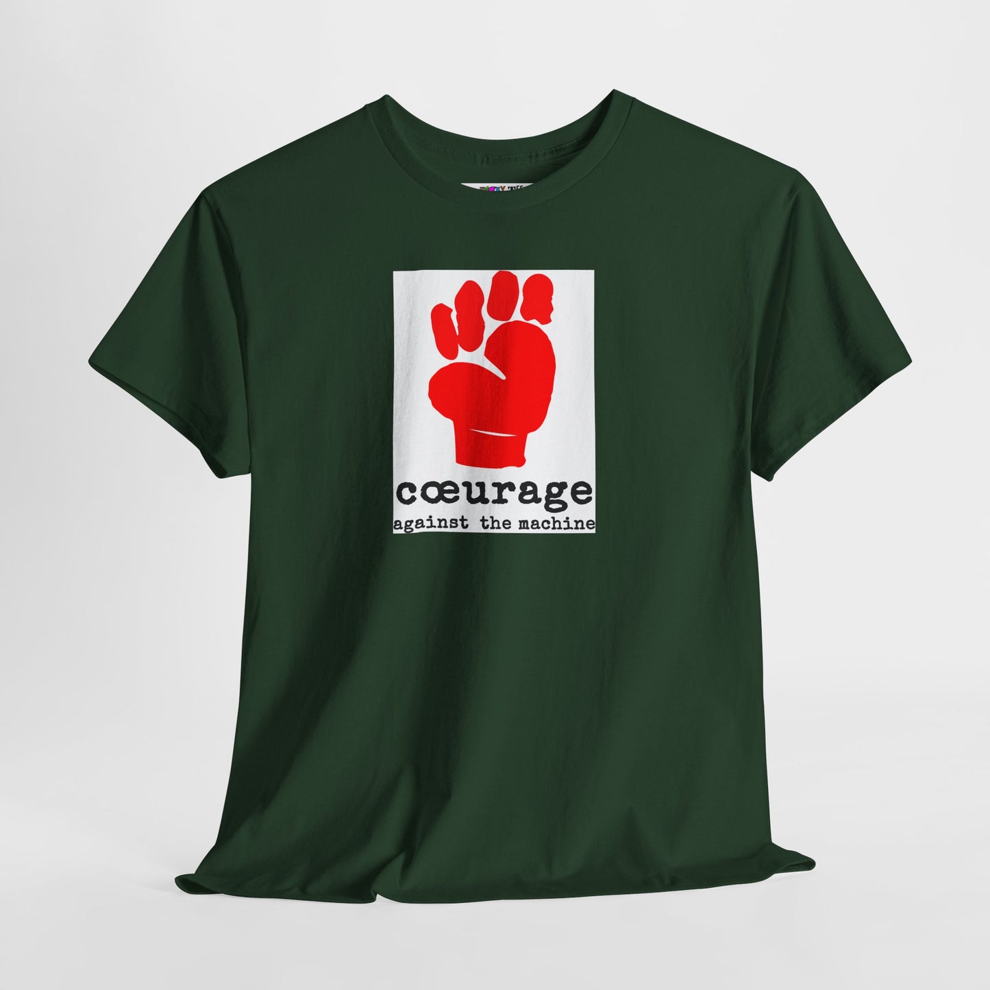 cœurage against the machine Unisex Heavy Cotton Tee