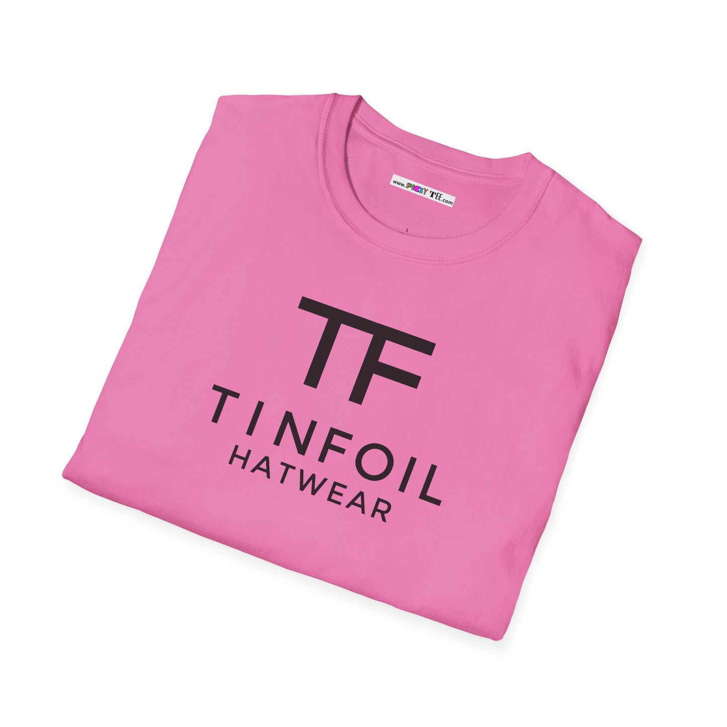 TF TIN FOIL HATWEAR Unisex Softstyle 100% Cotton T-Shirt