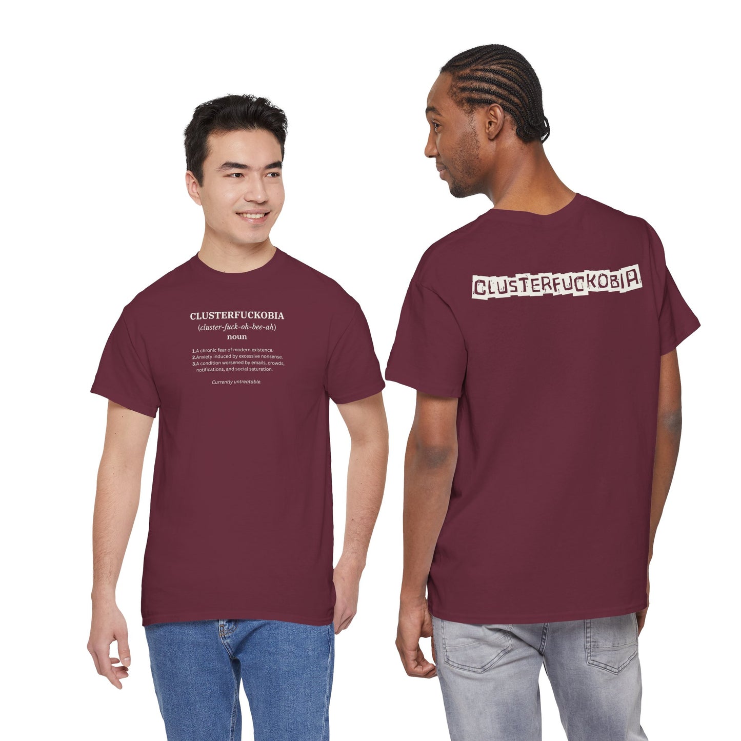 CLUSTERFUCKOBIA Unisex Heavy Cotton Tee