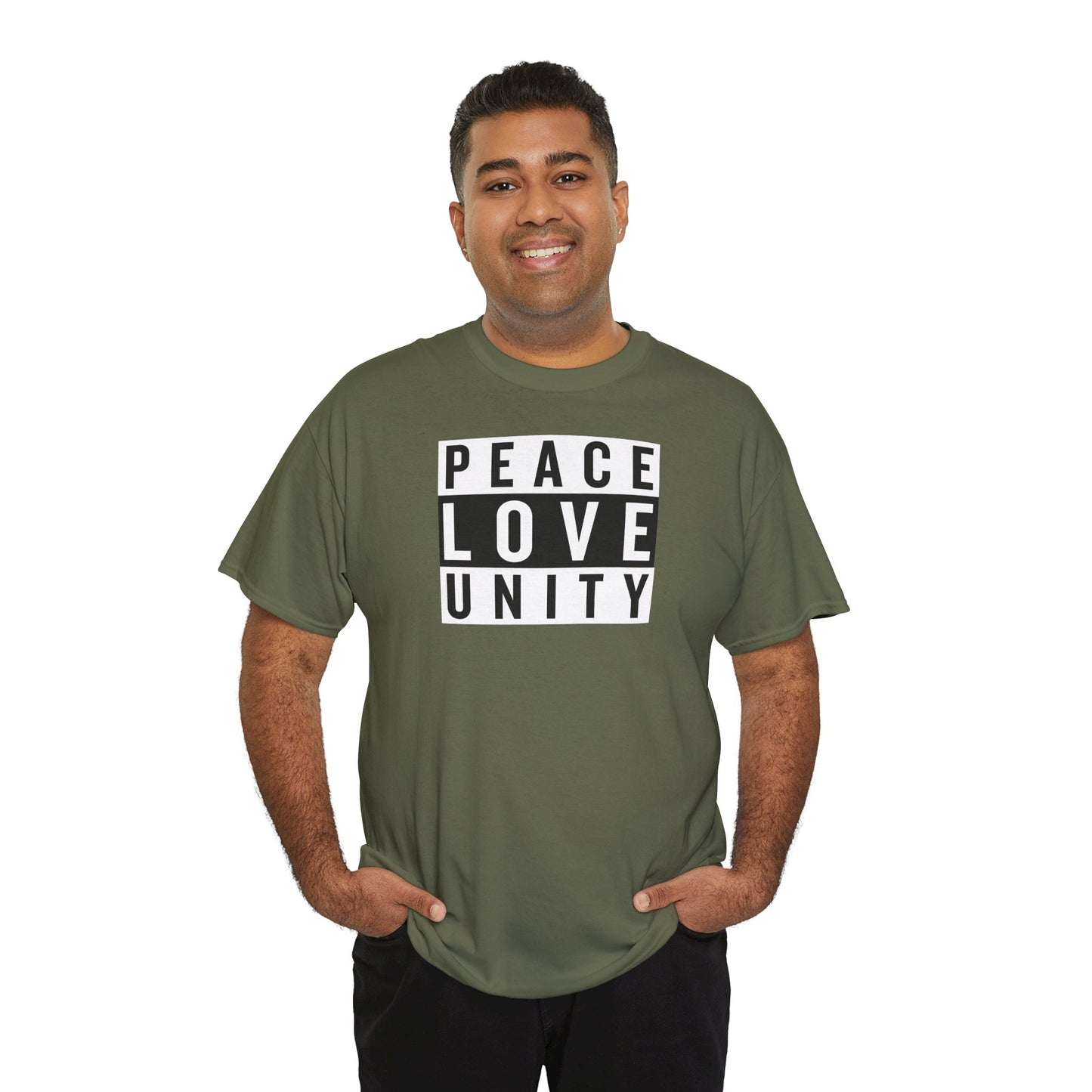 PEACELOVEUNITY Unisex Heavy Cotton Tee