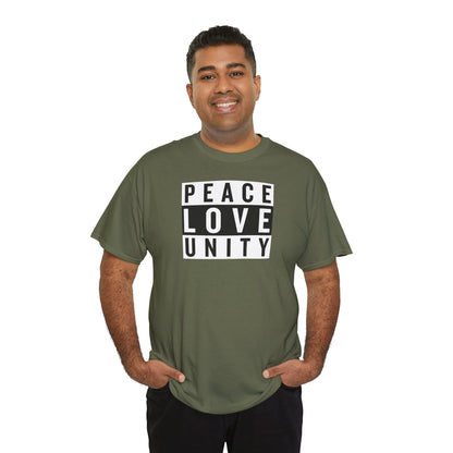 PEACELOVEUNITY Unisex Heavy Cotton Tee