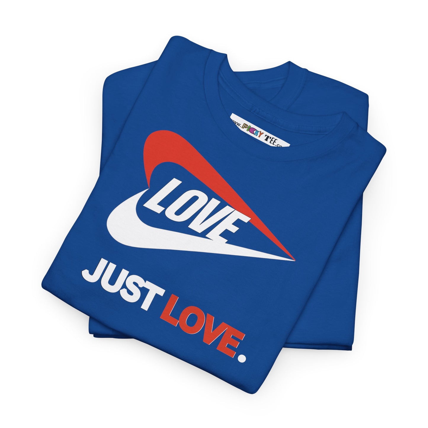 LOVE JUST LOVE. Unisex Heavy Cotton Tee