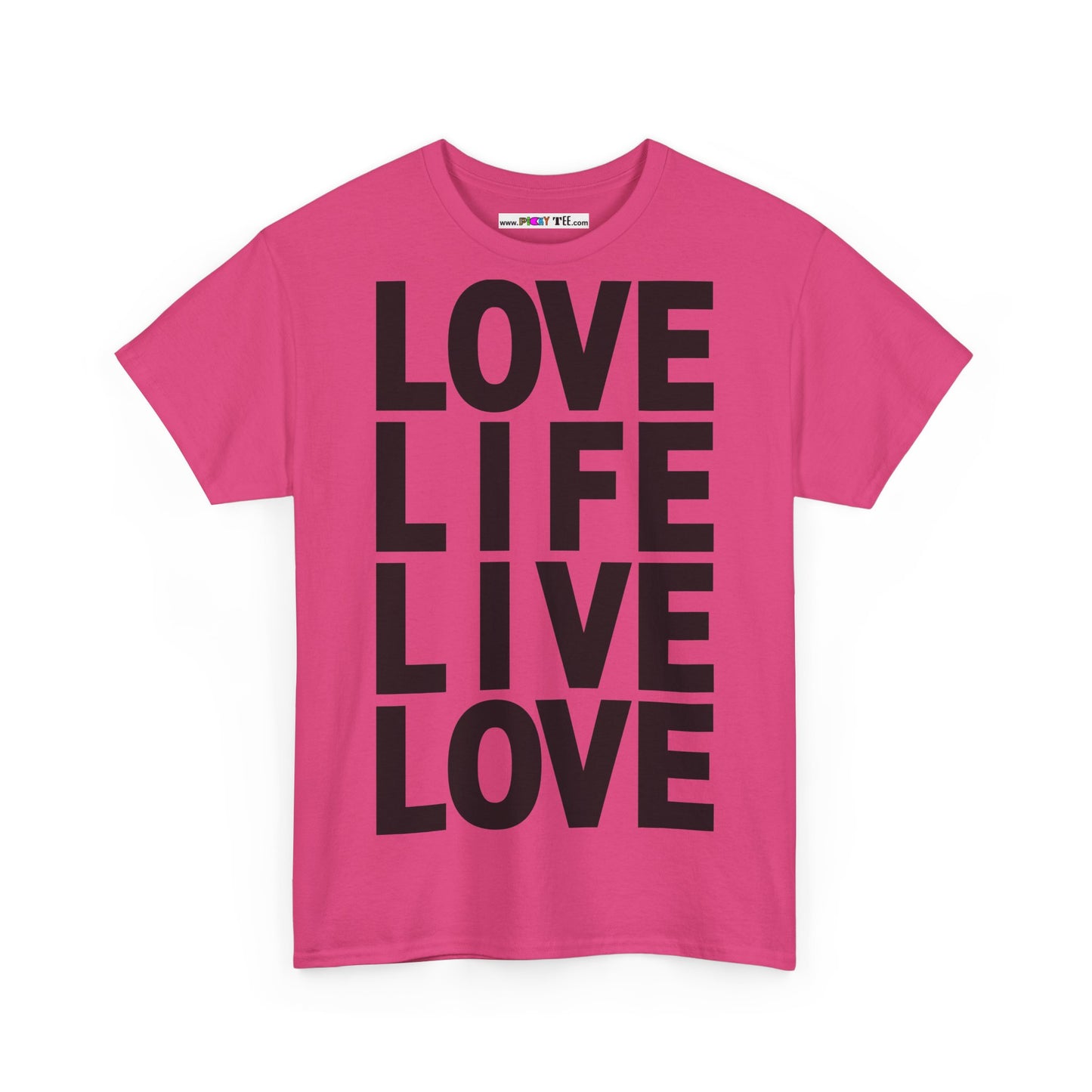 LOVE LIFE LIVE LOVE Unisex Heavy Cotton Tee