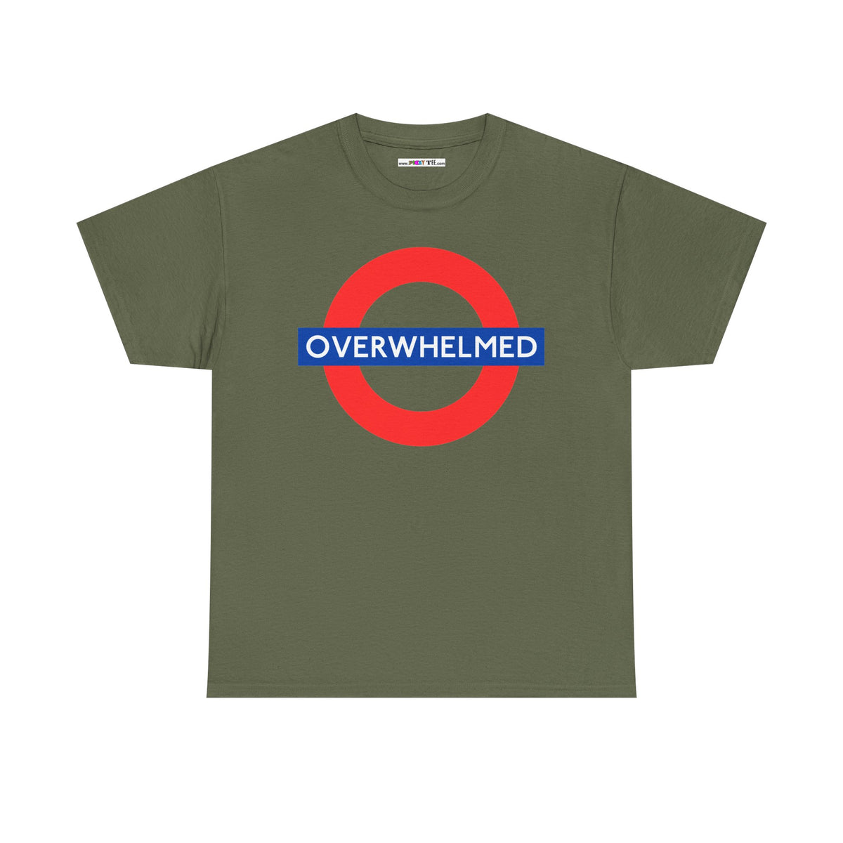 OVERWHELMED Unisex Heavy Cotton Tee