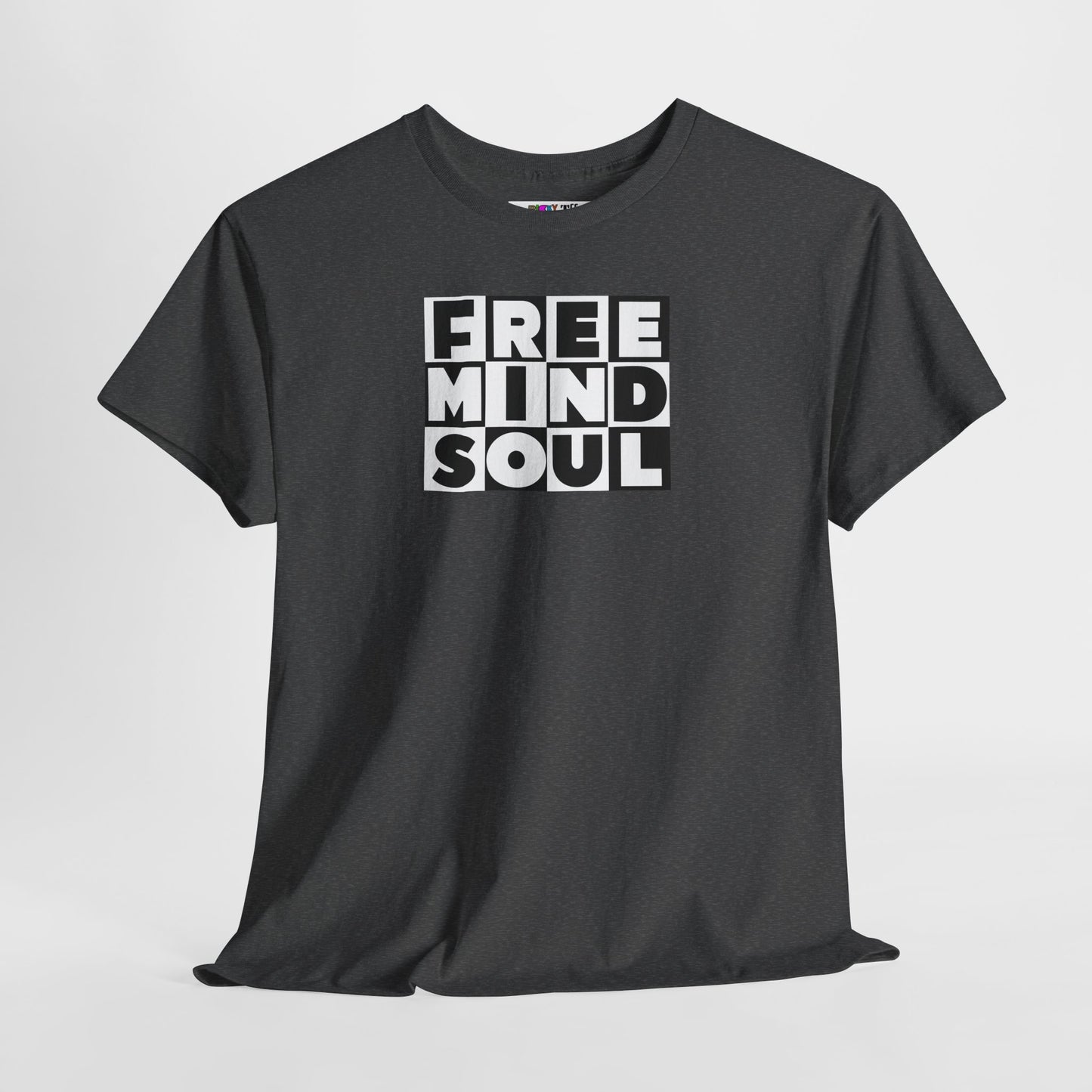 FREE MIND SOUL Unisex Heavy Cotton Tee