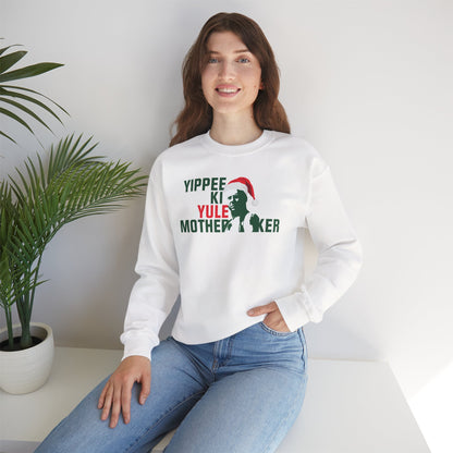 YIPPEE KI YULE MOTHER...KER  Unisex Heavy Blend™ Crewneck Sweatshirt