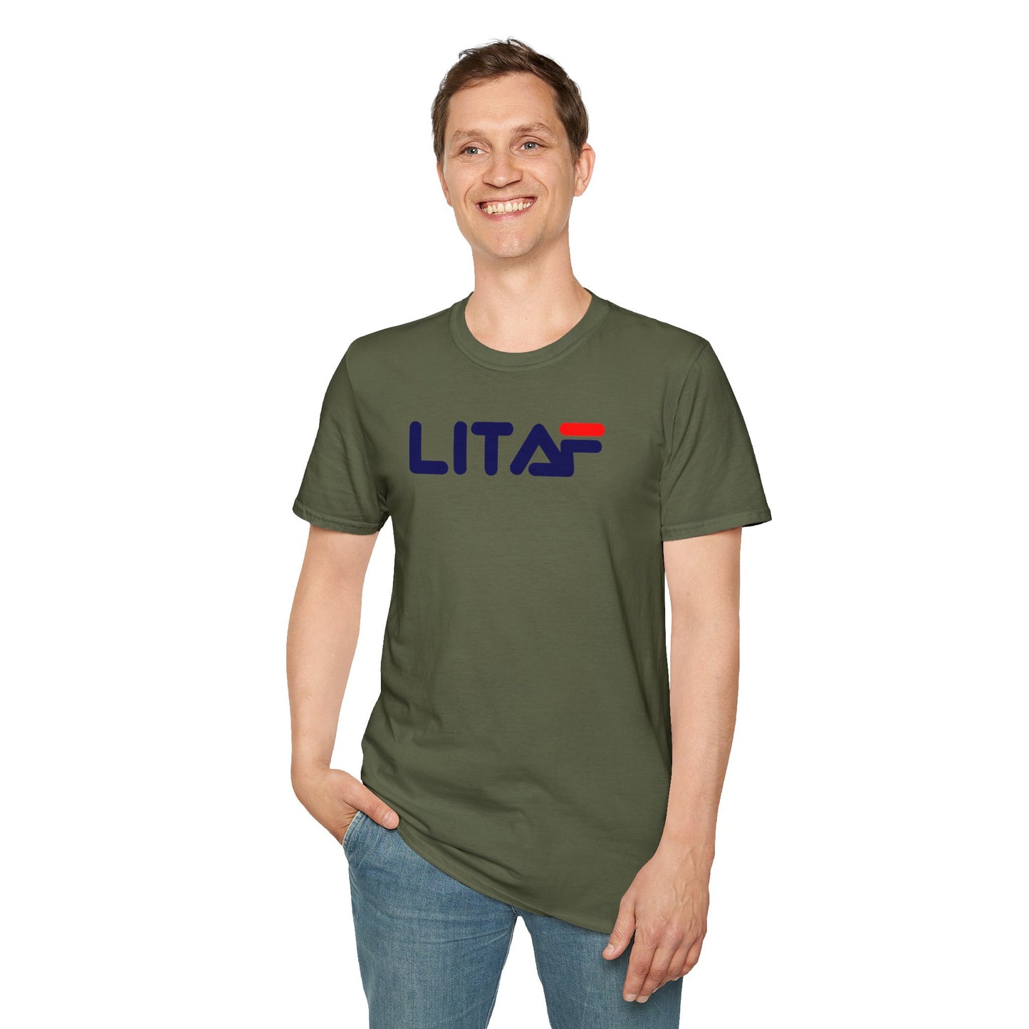 LIT AF Unisex Softstyle 100% Cotton T-Shirt