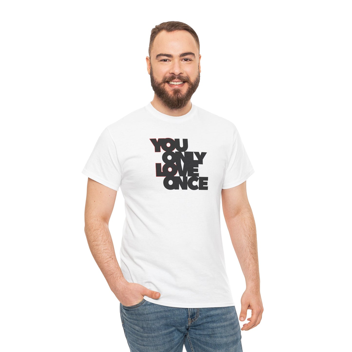 YOLO - YOU ONLY LOVE ONCE Unisex Heavy Cotton Tee