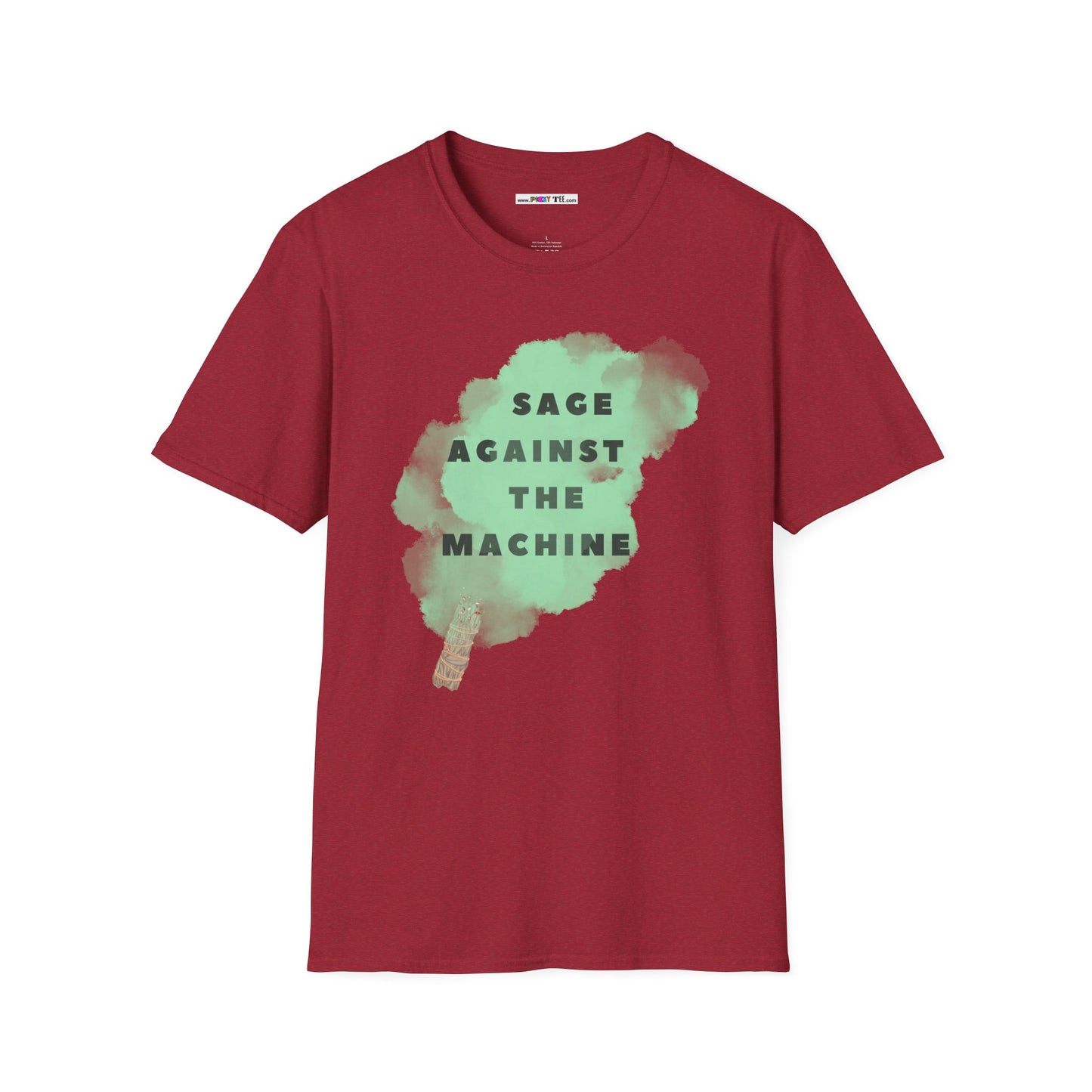 SAGE AGAINST THE MACHINE Unisex Softstyle 100% Cotton T-Shirt