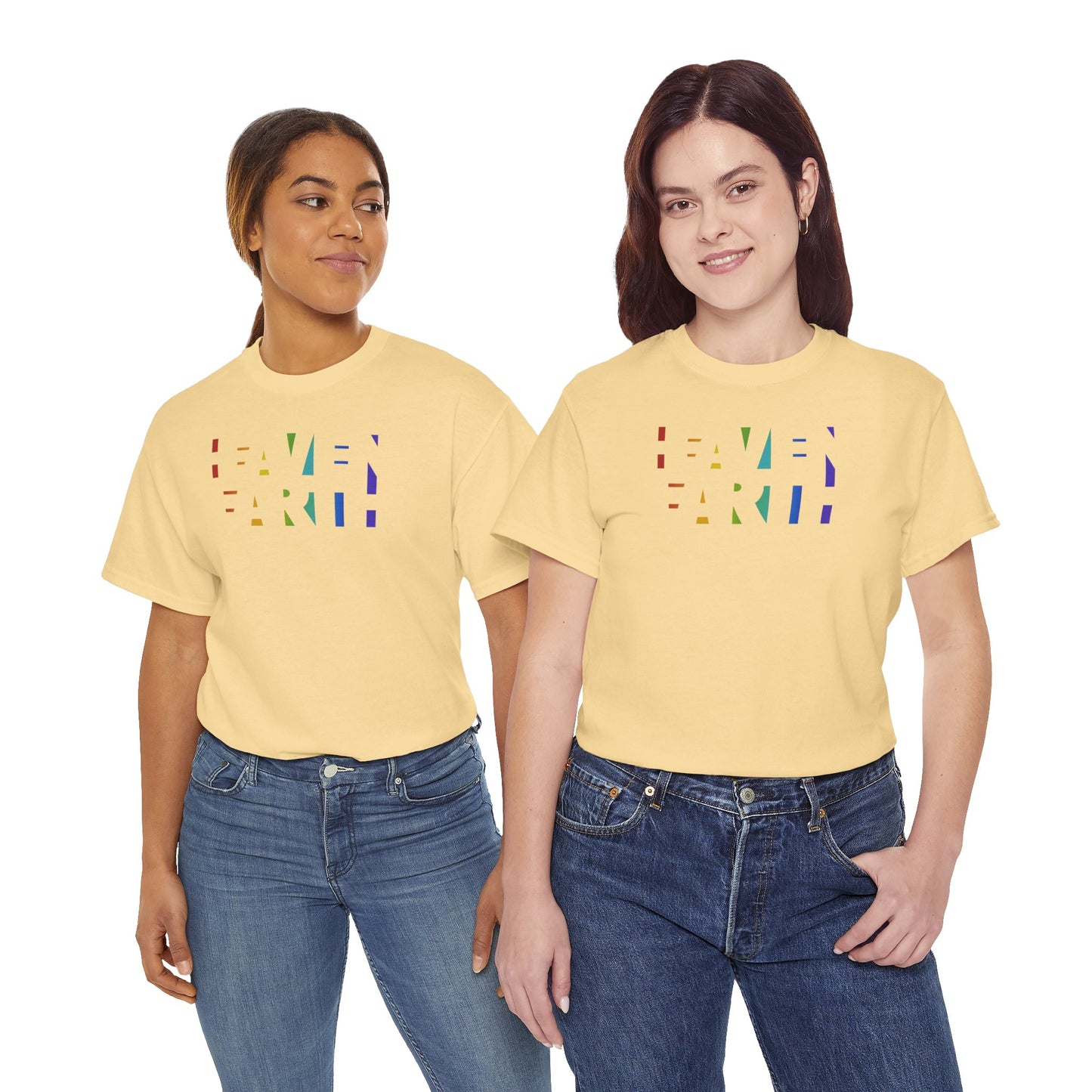 HEAVEN ON EARTH Unisex Heavy Cotton Tee — here now.