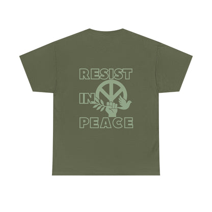 RESIST IN PEACE Unisex Heavy Cotton Tee
