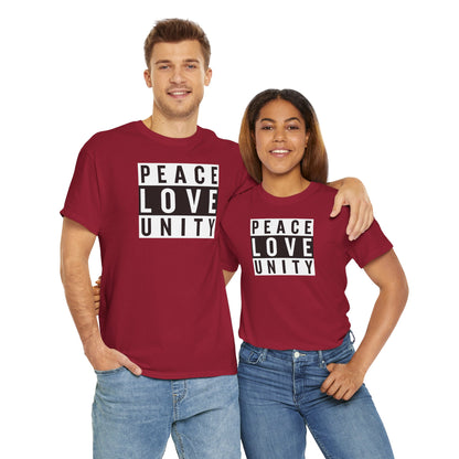 PEACELOVEUNITY Unisex Heavy Cotton Tee