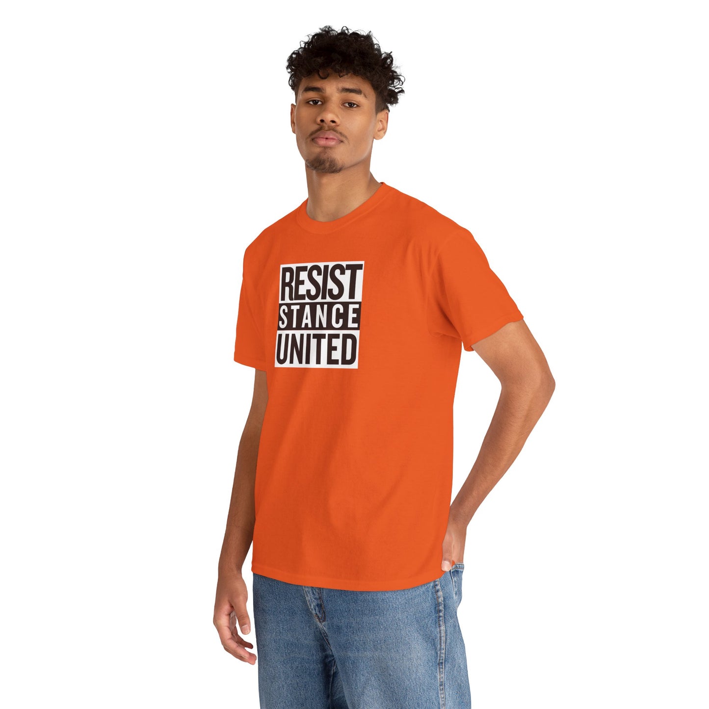 RESIST STANCE UNITED Unisex Heavy Cotton Tee