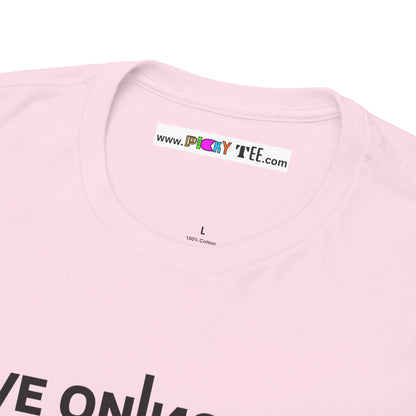 LIVE ON I ИO ƎVI⅃ Unisex Heavy Cotton Tee