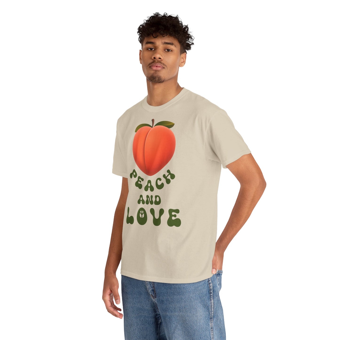 PEACH AND LOVE Unisex Heavy Cotton Tee