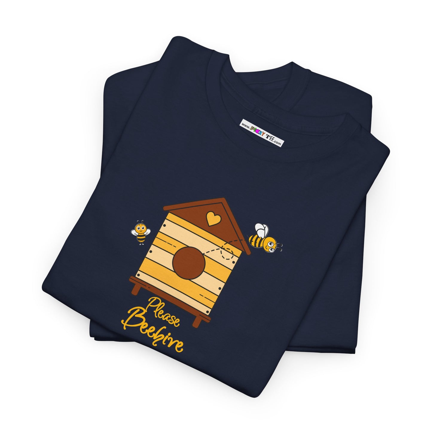 Please Beehive Unisex Heavy Cotton Tee