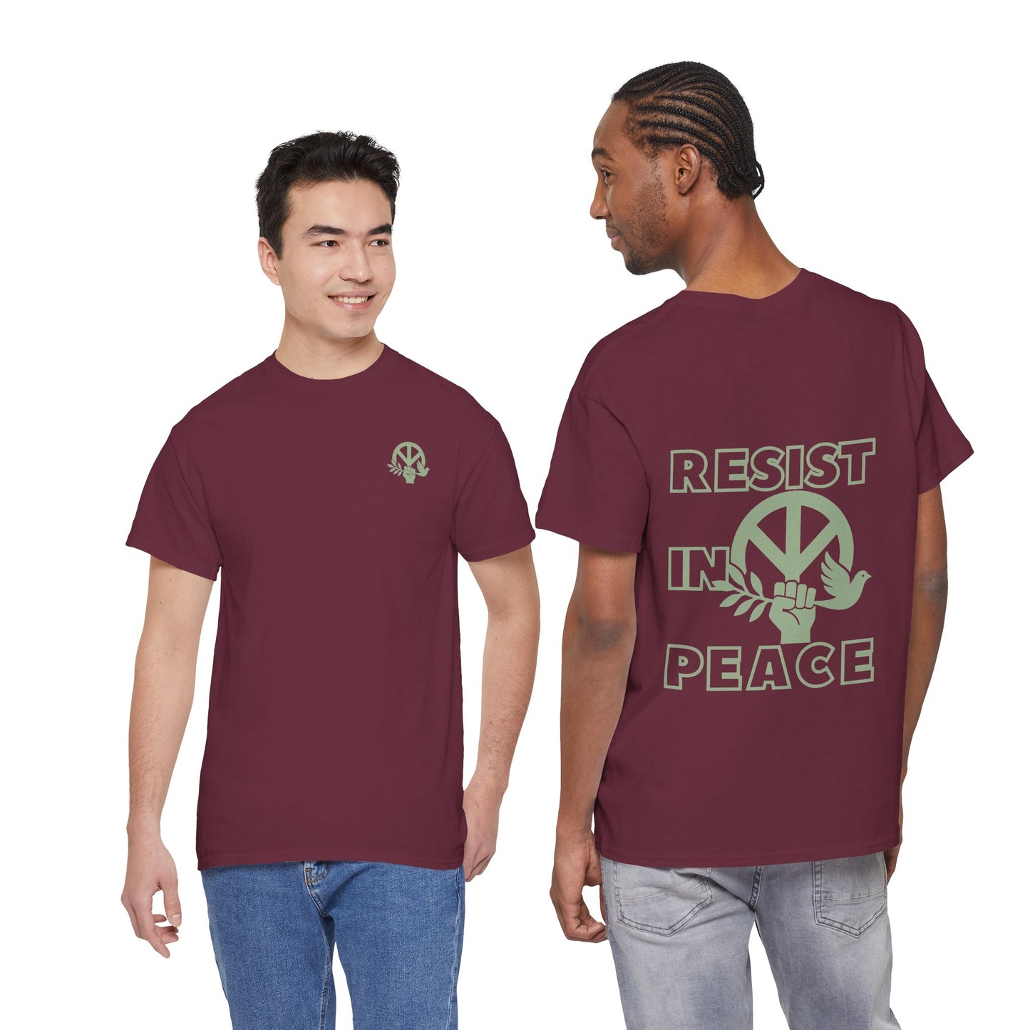 RESIST IN PEACE Unisex Heavy Cotton Tee