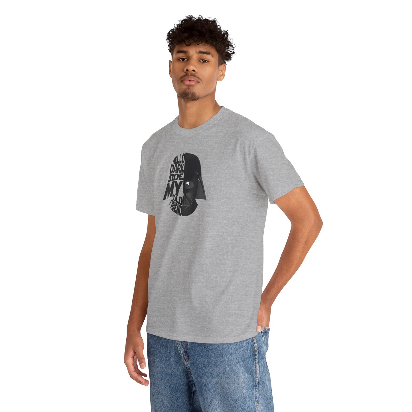 HELLO DARKSIDE MY OLD FRIEND Unisex Heavy Cotton Tee