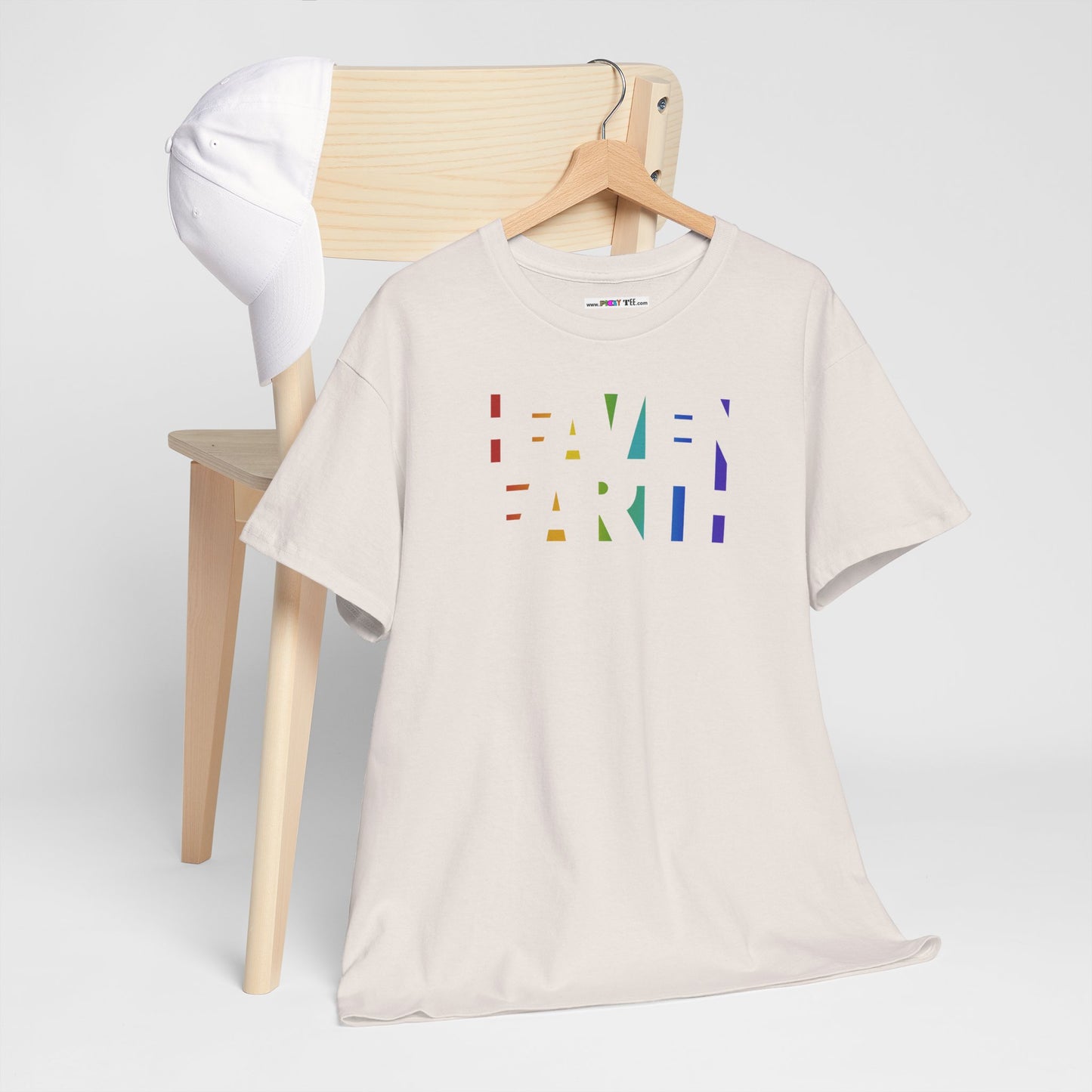 HEAVEN ON EARTH Unisex Heavy Cotton Tee — here now.