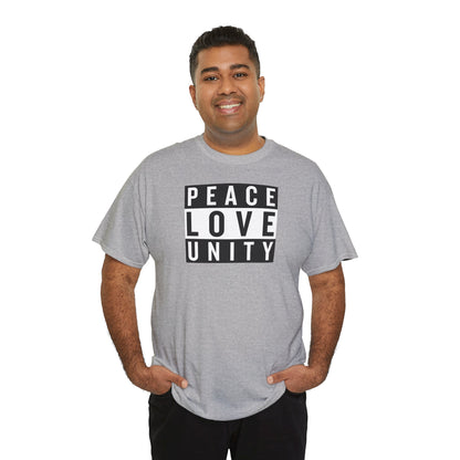 PEACELOVEUNITY Unisex Heavy Cotton Tee