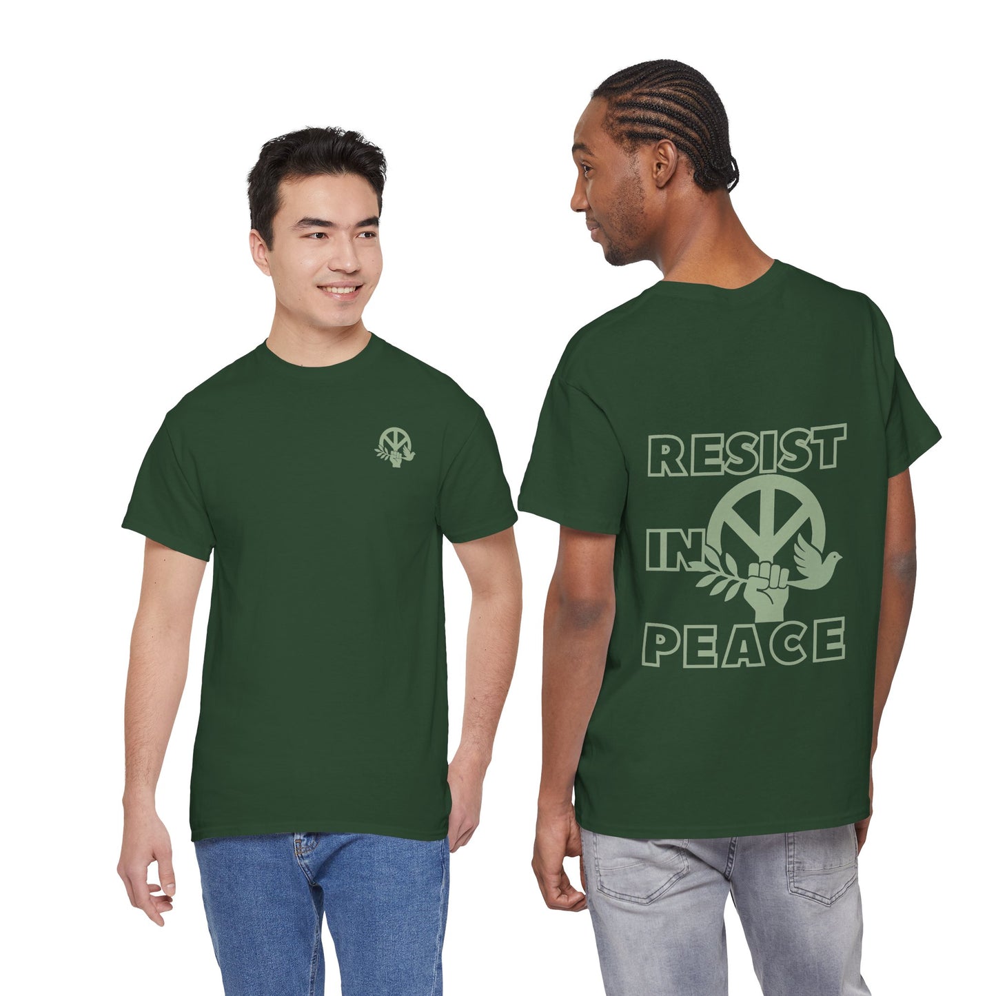 RESIST IN PEACE Unisex Heavy Cotton Tee
