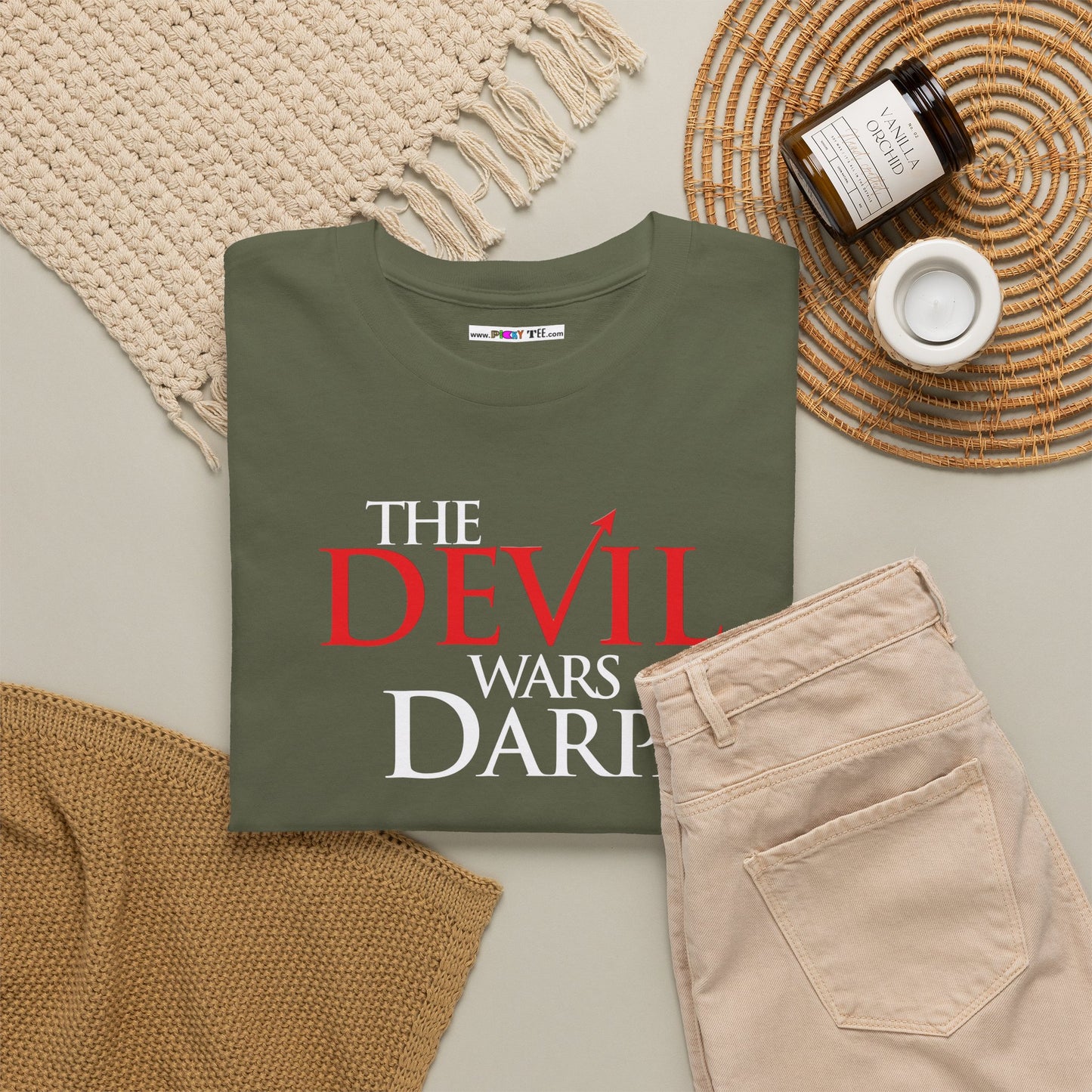 THE DEVIL WARS DARPA Unisex Heavy Cotton Tee