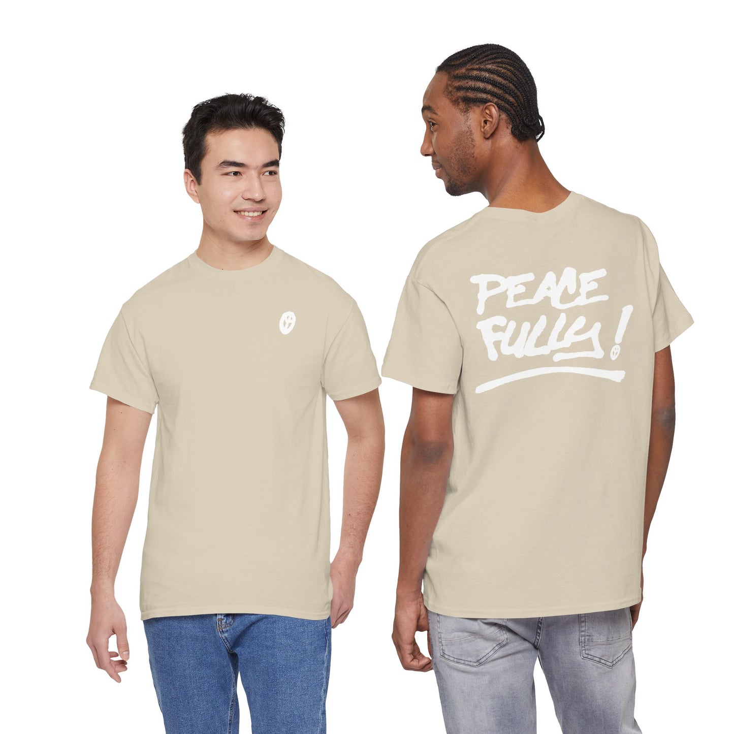 PEACEFULLY! Unisex Heavy Cotton Tee