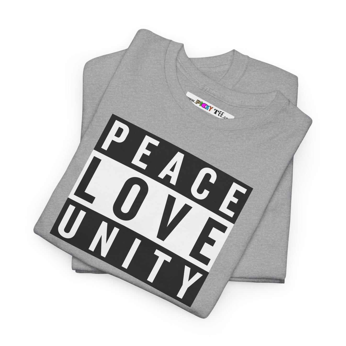 PEACELOVEUNITY Unisex Heavy Cotton Tee