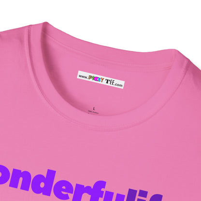 wonderfuLIFE. Unisex Softstyle 100% Cotton T-Shirt