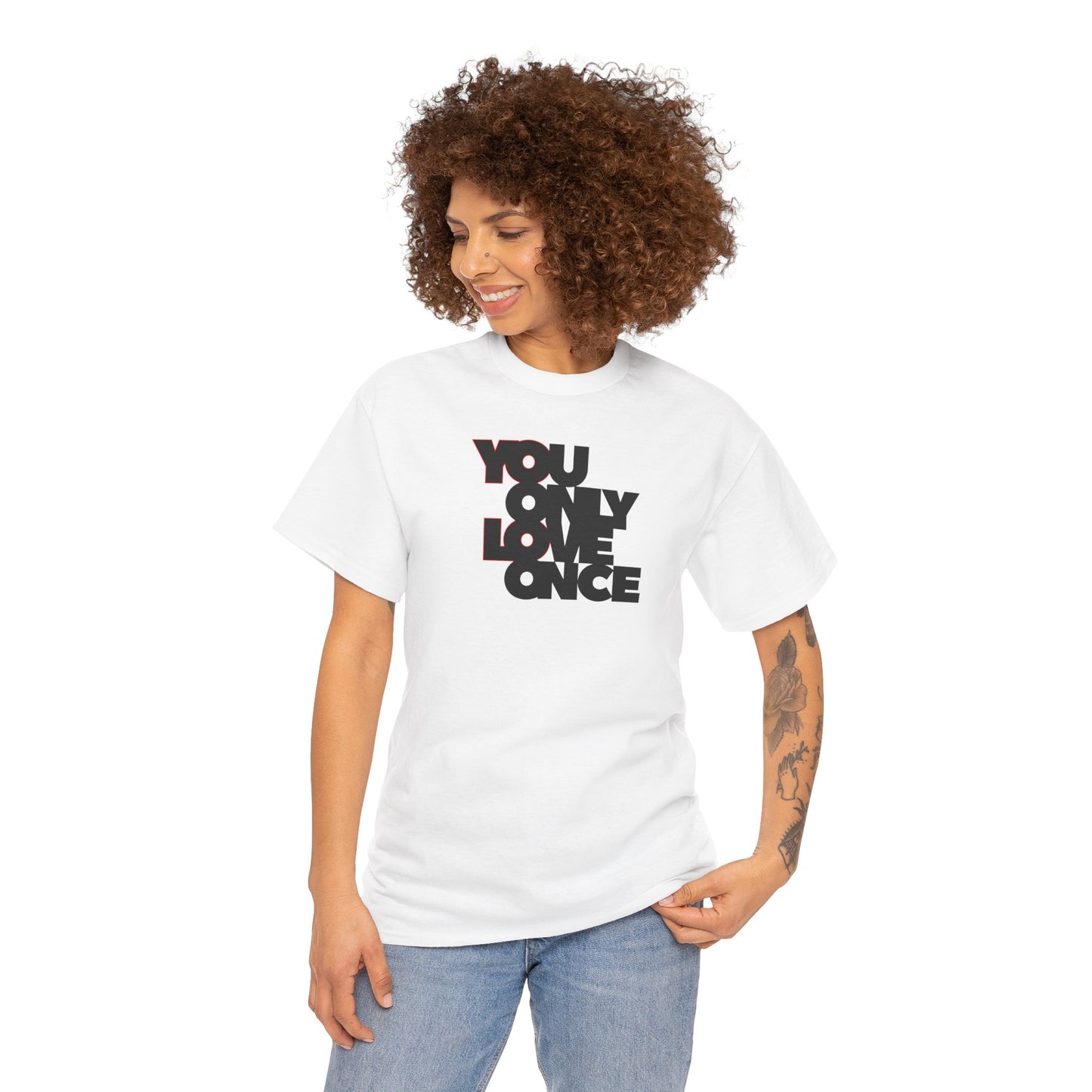 YOLO - YOU ONLY LOVE ONCE Unisex Heavy Cotton Tee