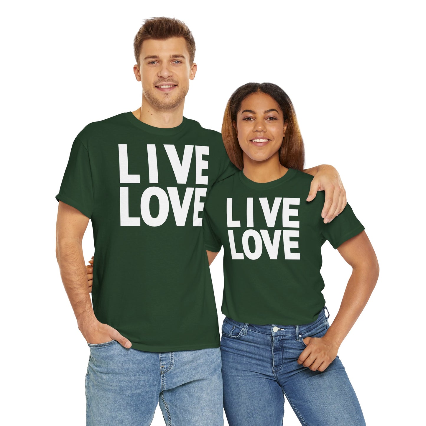LIVE LOVE Unisex Heavy Cotton Tee