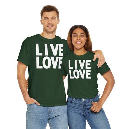 LIVE LOVE Unisex Heavy Cotton Tee