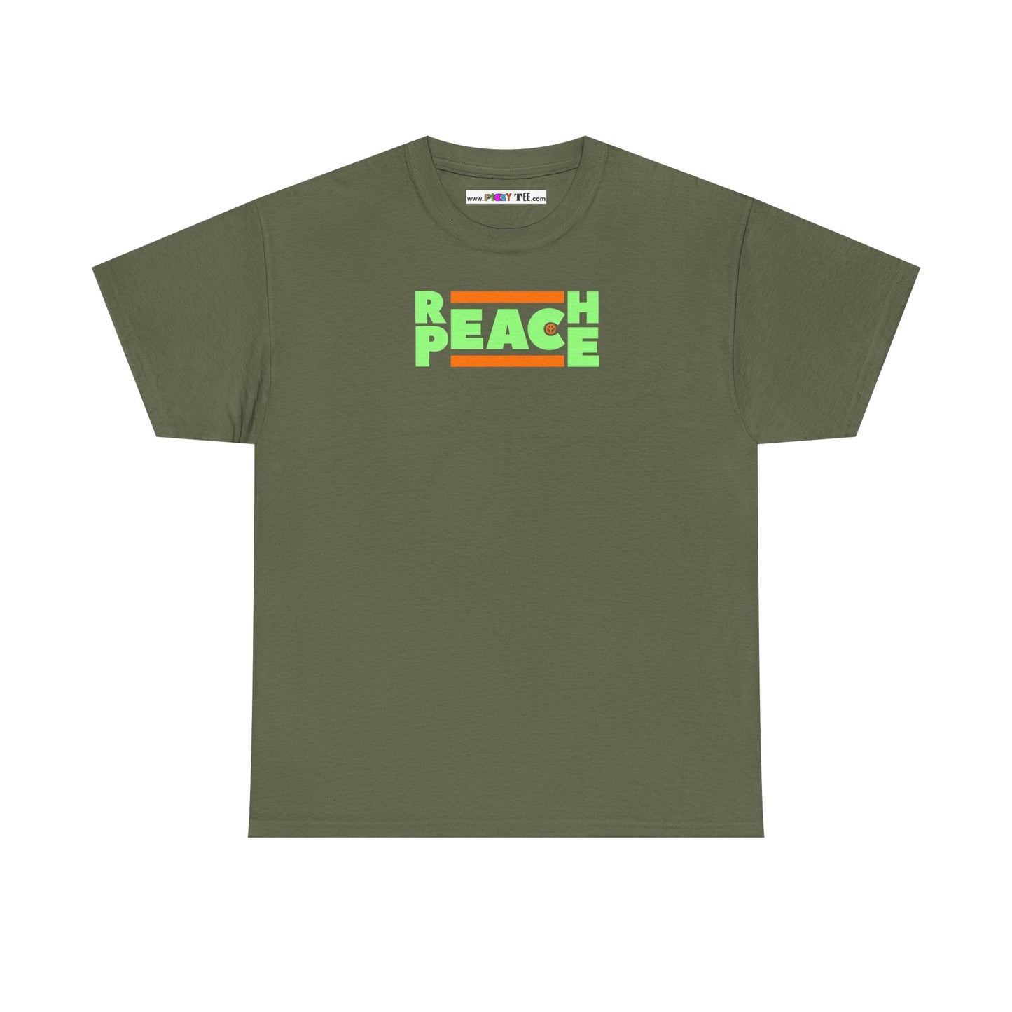REACH PEACE Unisex Heavy Cotton Tee