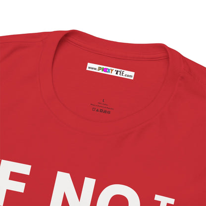 IF NOT NOW THEN WHEN Unisex Heavy Cotton Tee