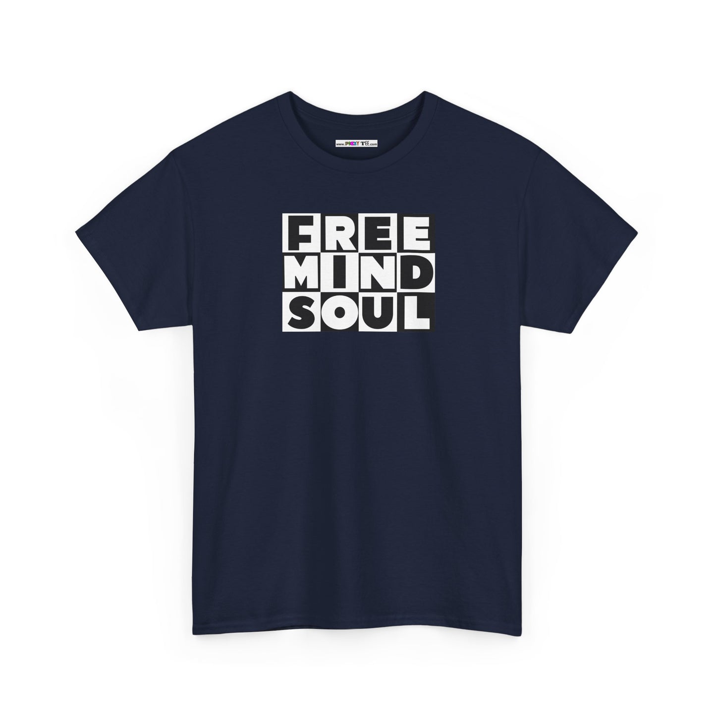 FREE MIND SOUL Unisex Heavy Cotton Tee