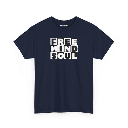 FREE MIND SOUL Unisex Heavy Cotton Tee