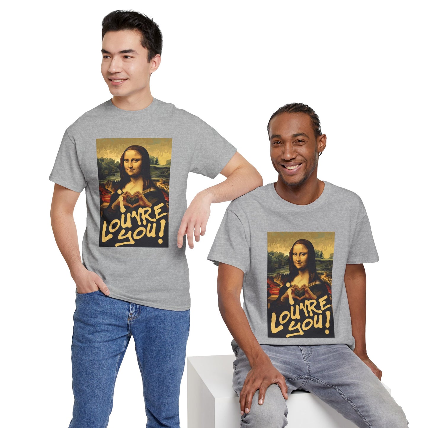 I LOUVRE YOU! Unisex Heavy Cotton Tee