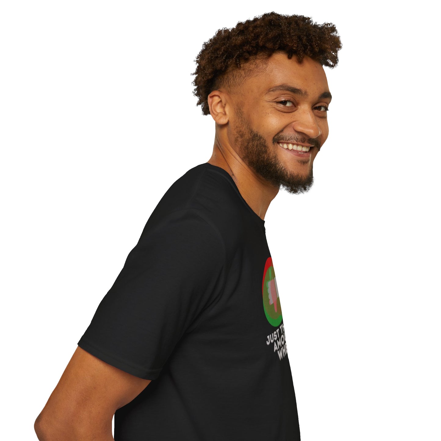 JUST THE RIGHT AMOUNT OF WHELMED Unisex Softstyle 100% Cotton T-Shirt