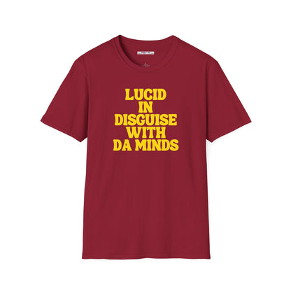 LUCID IN DISGUISE WITH DA MINDS Unisex Softstyle 100% Cotton T-Shirt