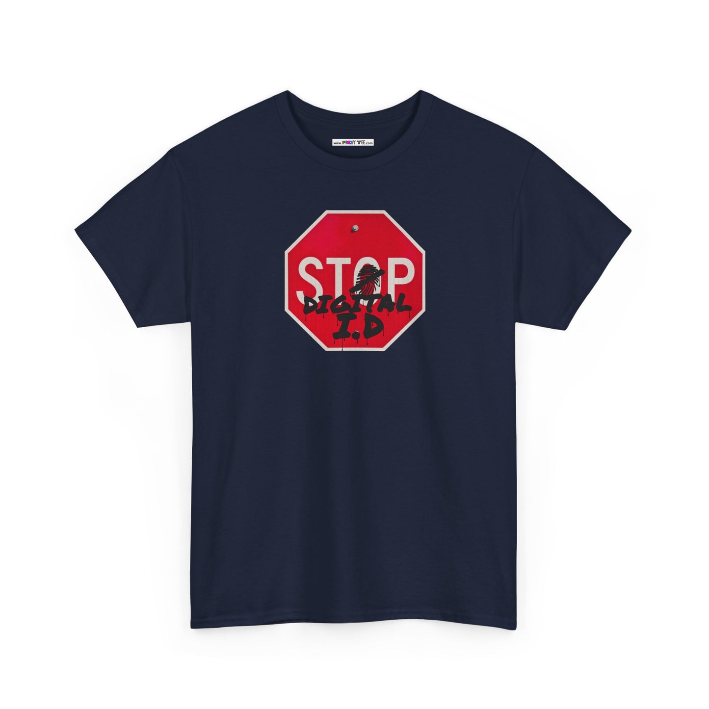 STOP digital i.d Unisex Heavy Cotton Tee