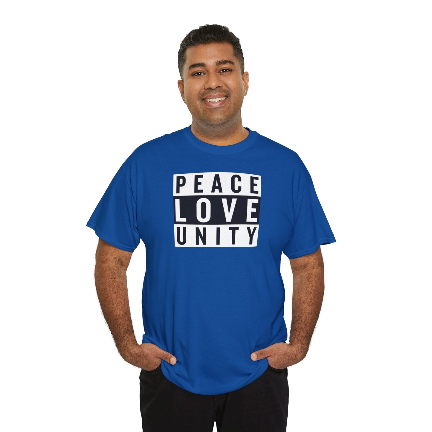 PEACELOVEUNITY Unisex Heavy Cotton Tee