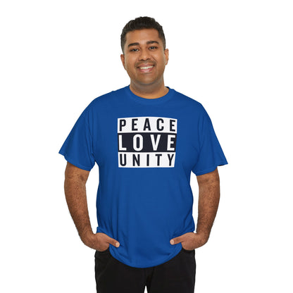 PEACELOVEUNITY Unisex Heavy Cotton Tee