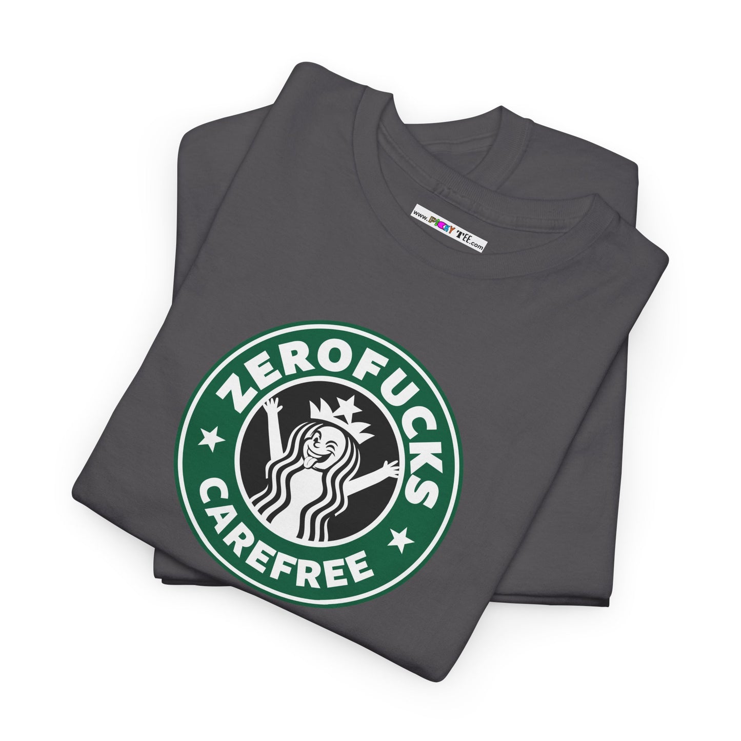 ZEROFUCKS CAREFREE Unisex Heavy Cotton Tee