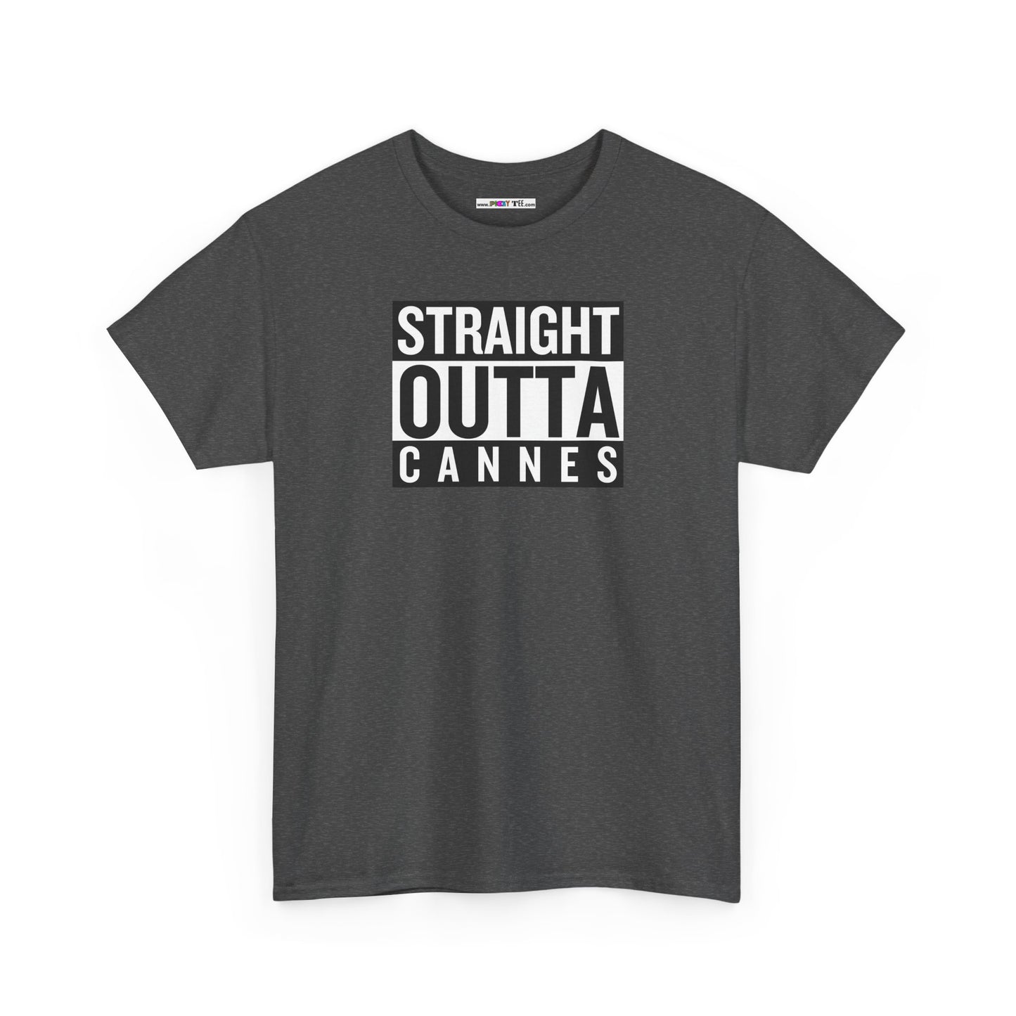 STRAIGHT OUTTA CANNES Unisex Heavy Cotton Tee