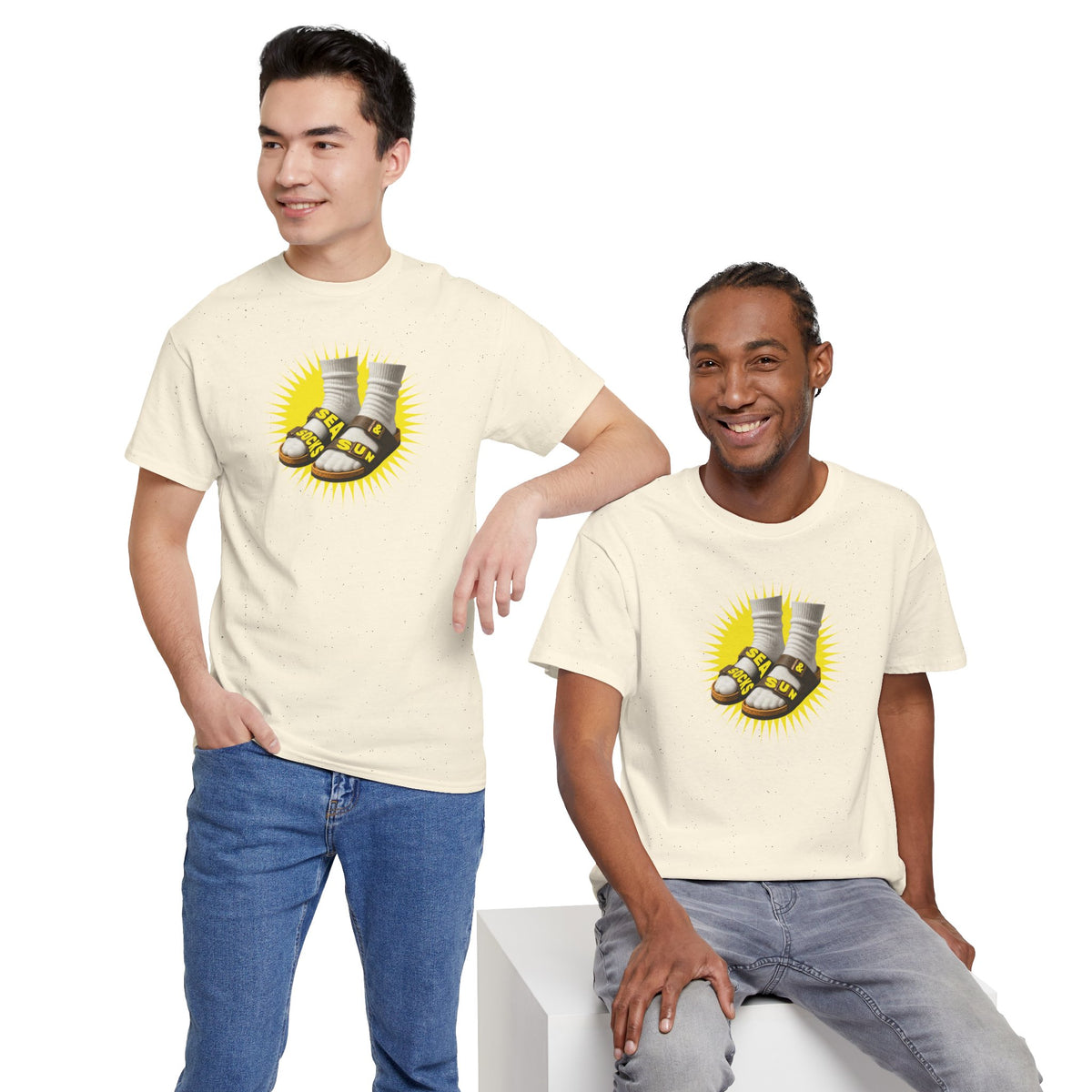 SEA SOCKS & SUN Unisex Heavy Cotton Tee