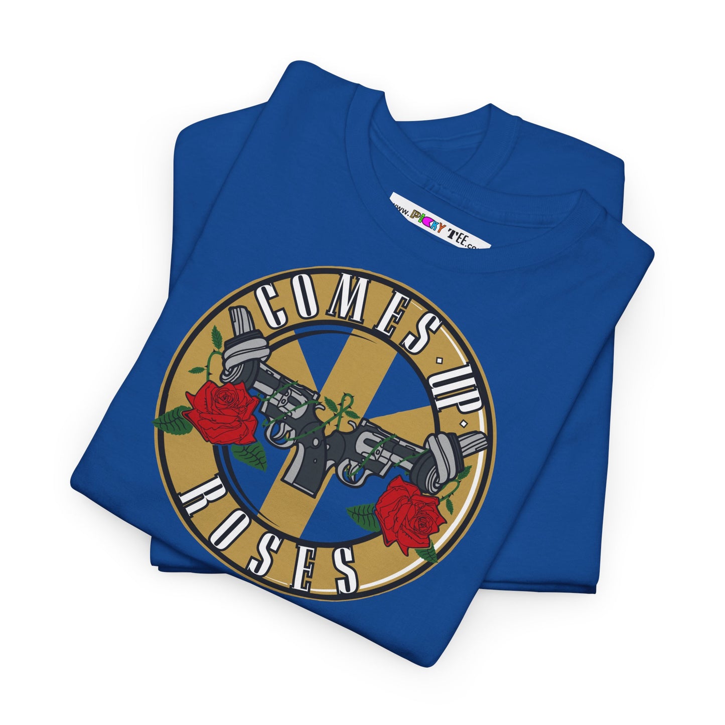 COMES UP ROSES Unisex Heavy Cotton Tee