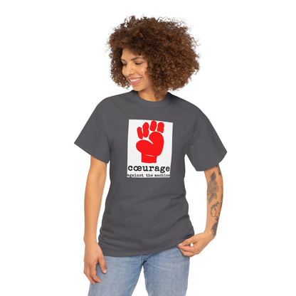 cœurage against the machine Unisex Heavy Cotton Tee