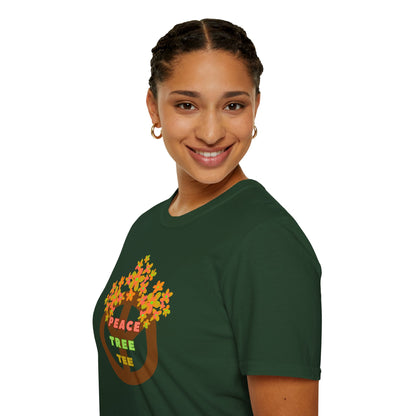 PEACE TREE TEE Unisex Softstyle 100% Cotton T-Shirt